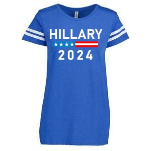 Hillary Clinton 2024 Hillary Clinton For President Enza Ladies Jersey Football T-Shirt