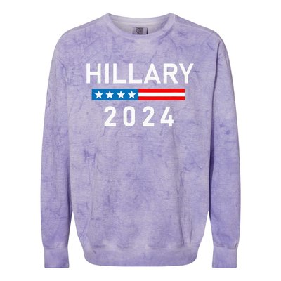 Hillary Clinton 2024 Hillary Clinton For President Colorblast Crewneck Sweatshirt