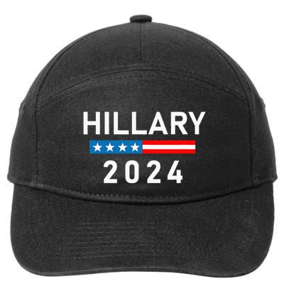 Hillary Clinton 2024 Hillary Clinton For President 7-Panel Snapback Hat