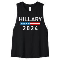 Hillary Clinton 2024 Hillary Clinton For President Women's Racerback Cropped Tank