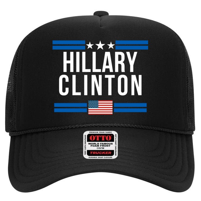 Hillary Clinton 2024 Presidential Election Women Trendy High Crown Mesh Back Trucker Hat