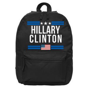 Hillary Clinton 2024 Presidential Election Women Trendy 16 in Basic Backpack