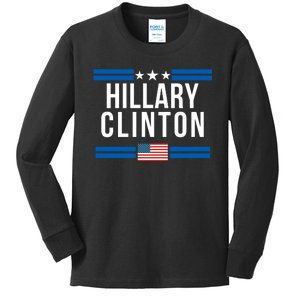 Hillary Clinton 2024 Presidential Election Women Trendy Kids Long Sleeve Shirt