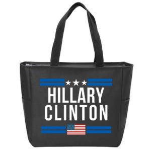 Hillary Clinton 2024 Presidential Election Women Trendy Zip Tote Bag