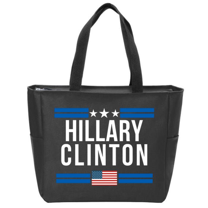 Hillary Clinton 2024 Presidential Election Women Trendy Zip Tote Bag