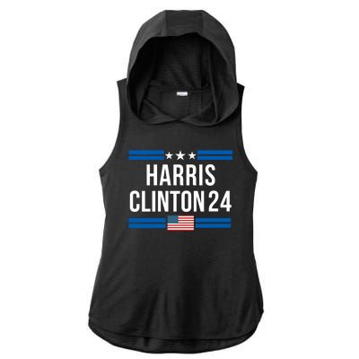 Harris Clinton 2024 Kamala Harris 2024 Kamala Harris 2024 President Harris 2024 Ladies PosiCharge Tri-Blend Wicking Draft Hoodie Tank