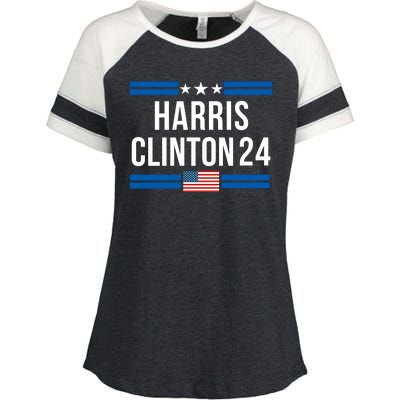 Harris Clinton 2024 Kamala Harris 2024 Kamala Harris 2024 President Harris 2024 Enza Ladies Jersey Colorblock Tee