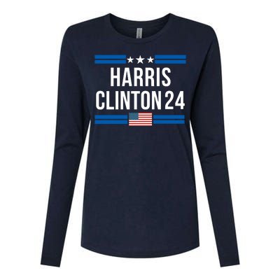 Harris Clinton 2024 Kamala Harris 2024 Kamala Harris 2024 President Harris 2024 Womens Cotton Relaxed Long Sleeve T-Shirt