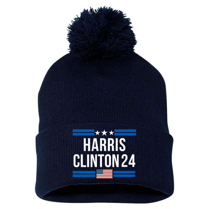 Harris Clinton 2024 Kamala Harris 2024 Kamala Harris 2024 President Harris 2024 Pom Pom 12in Knit Beanie