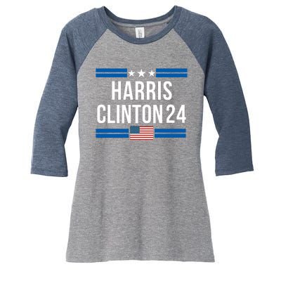 Harris Clinton 2024 Kamala Harris 2024 Kamala Harris 2024 President Harris 2024 Women's Tri-Blend 3/4-Sleeve Raglan Shirt