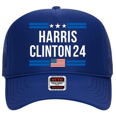 Harris Clinton 2024 Kamala Harris 2024 Kamala Harris 2024 President Harris 2024 High Crown Mesh Back Trucker Hat