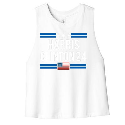 Harris Clinton 2024 Kamala Harris 2024 Kamala Harris 2024 President Harris 2024 Women's Racerback Cropped Tank