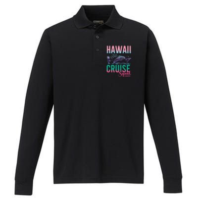 Hawaii Cruise 2025 Vacation Trip Matching Family Group Performance Long Sleeve Polo