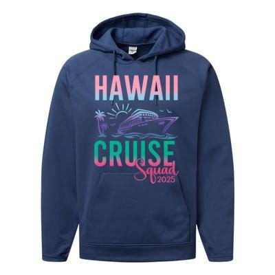 Hawaii Cruise 2025 Vacation Trip Matching Family Group Performance Fleece Hoodie