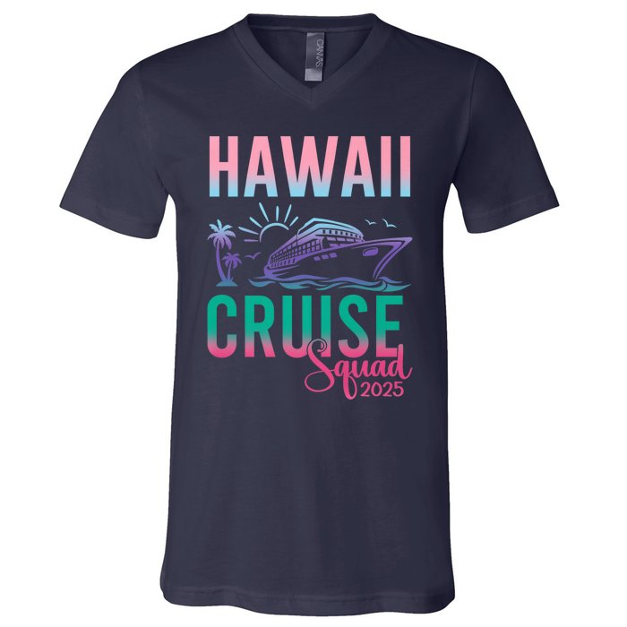 Hawaii Cruise 2025 Vacation Trip Matching Family Group V-Neck T-Shirt