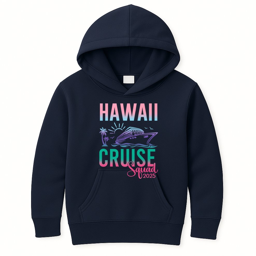 Hawaii Cruise 2025 Vacation Trip Matching Family Group Kids Hoodie