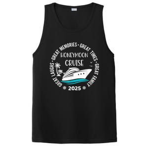 Honeymoon Cruise 2025 Just Married Matching Couple Vacation PosiCharge Competitor Tank