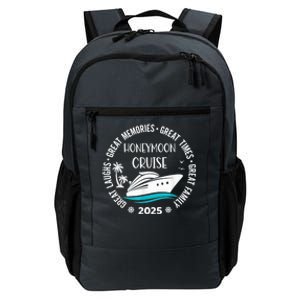 Honeymoon Cruise 2025 Just Married Matching Couple Vacation Daily Commute Backpack