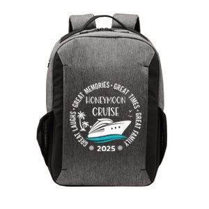 Honeymoon Cruise 2025 Just Married Matching Couple Vacation Vector Backpack