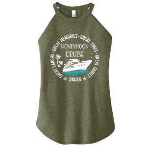 Honeymoon Cruise 2025 Just Married Matching Couple Vacation Women's Perfect Tri Rocker Tank