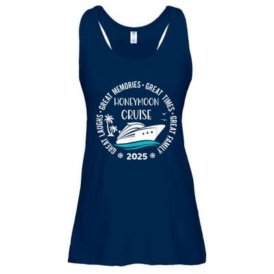 Honeymoon Cruise 2025 Just Married Matching Couple Vacation Ladies Essential Flowy Tank