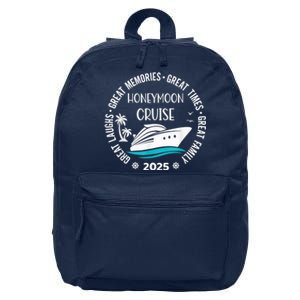 Honeymoon Cruise 2025 Just Married Matching Couple Vacation 16 in Basic Backpack