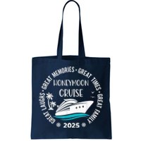 Honeymoon Cruise 2025 Just Married Matching Couple Vacation Tote Bag