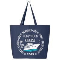 Honeymoon Cruise 2025 Just Married Matching Couple Vacation 25L Jumbo Tote