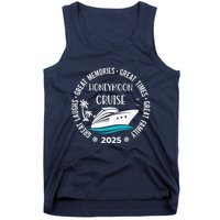 Honeymoon Cruise 2025 Just Married Matching Couple Vacation Tank Top