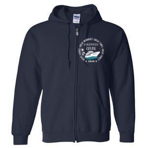 Honeymoon Cruise 2025 Just Married Matching Couple Vacation Full Zip Hoodie