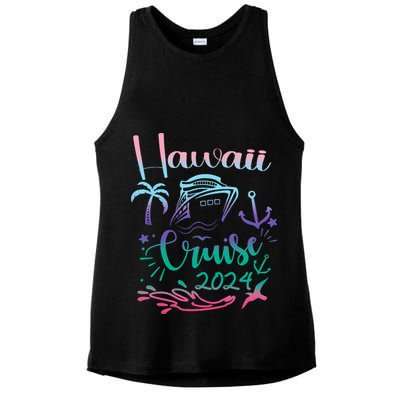 Hawaii Cruise 2024 Family Group Vacation Matching  Ladies PosiCharge Tri-Blend Wicking Tank