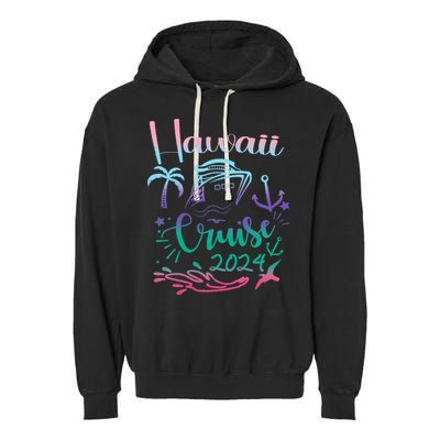 Hawaii Cruise 2024 Family Group Vacation Matching  Garment-Dyed Fleece Hoodie