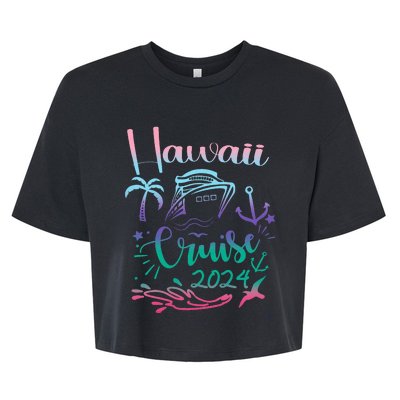 Hawaii Cruise 2024 Family Group Vacation Matching  Bella+Canvas Jersey Crop Tee