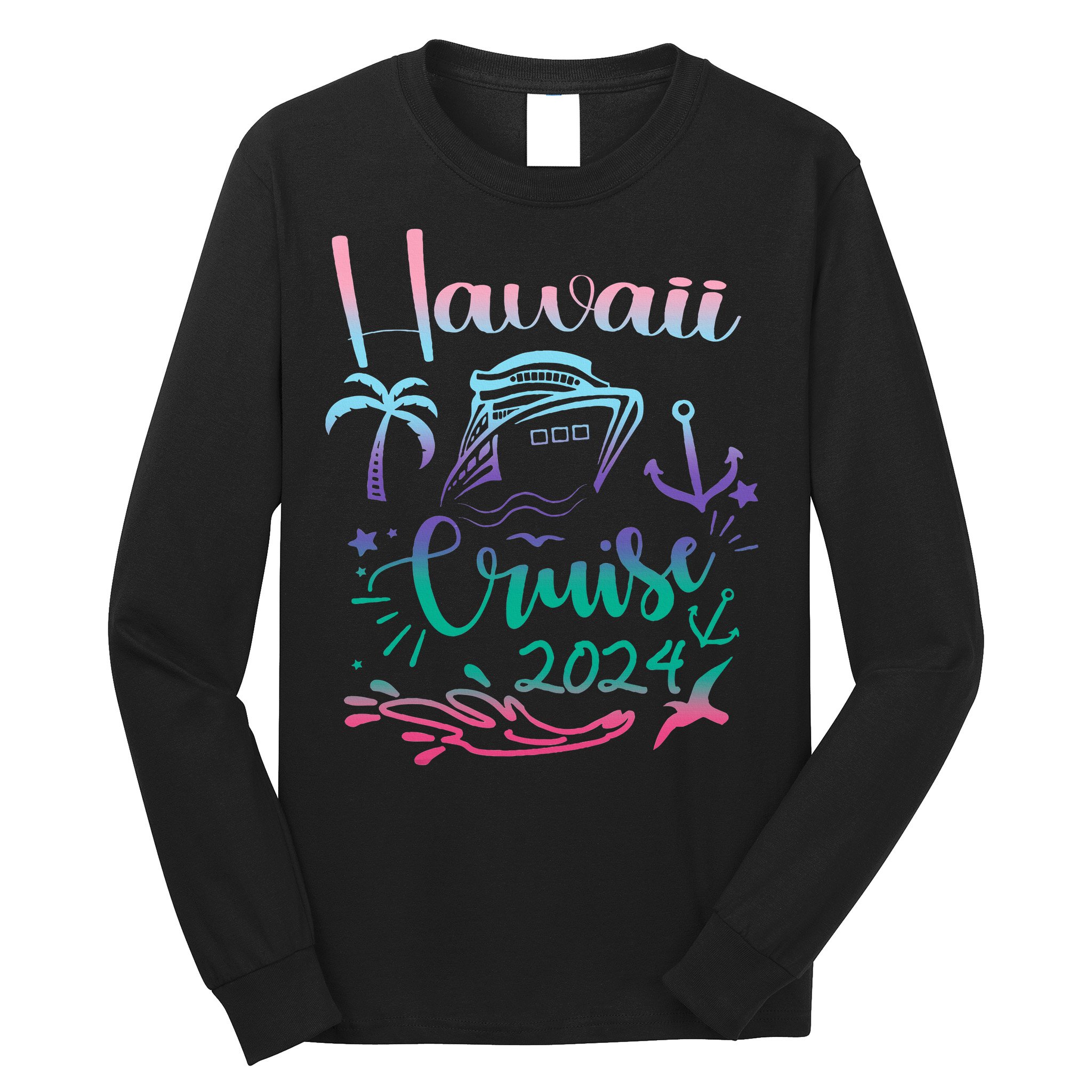 Hawaii Cruise 2024 Family Group Vacation Matching  Long Sleeve Shirt