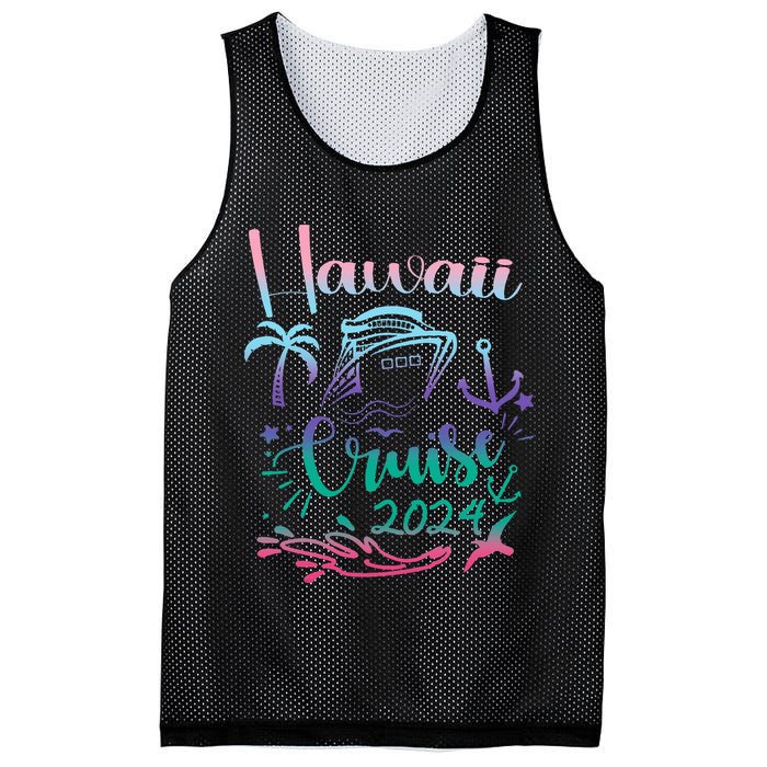 Hawaii Cruise 2024 Family Group Vacation Matching  Mesh Reversible Basketball Jersey Tank