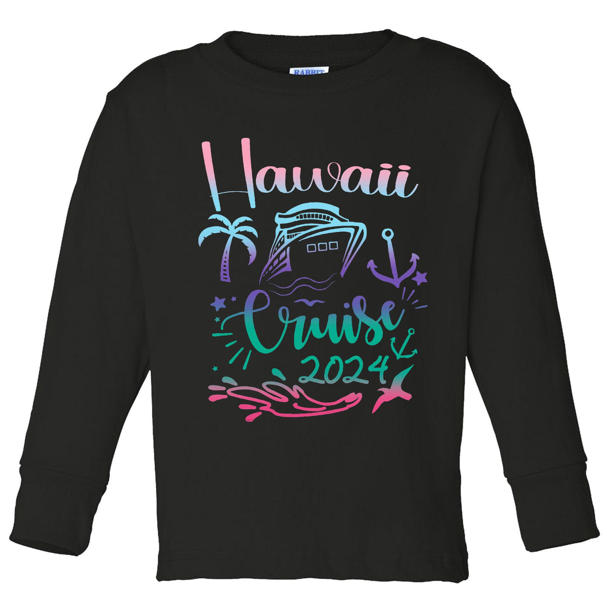 Hawaii Cruise 2024 Family Group Vacation Matching  Toddler Long Sleeve Shirt