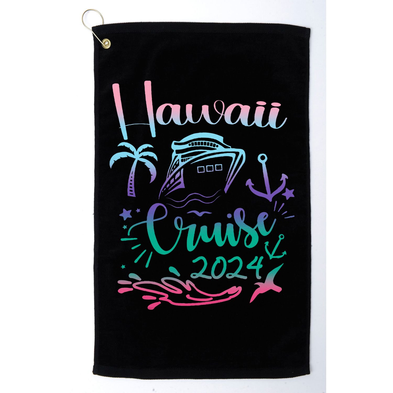 Hawaii Cruise 2024 Family Group Vacation Matching  Golf Towel