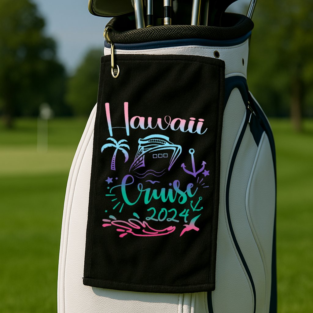 Hawaii Cruise 2024 Family Group Vacation Matching  Golf Towel