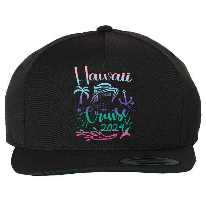 Hawaii Cruise 2024 Family Group Vacation Matching  Wool Snapback Cap