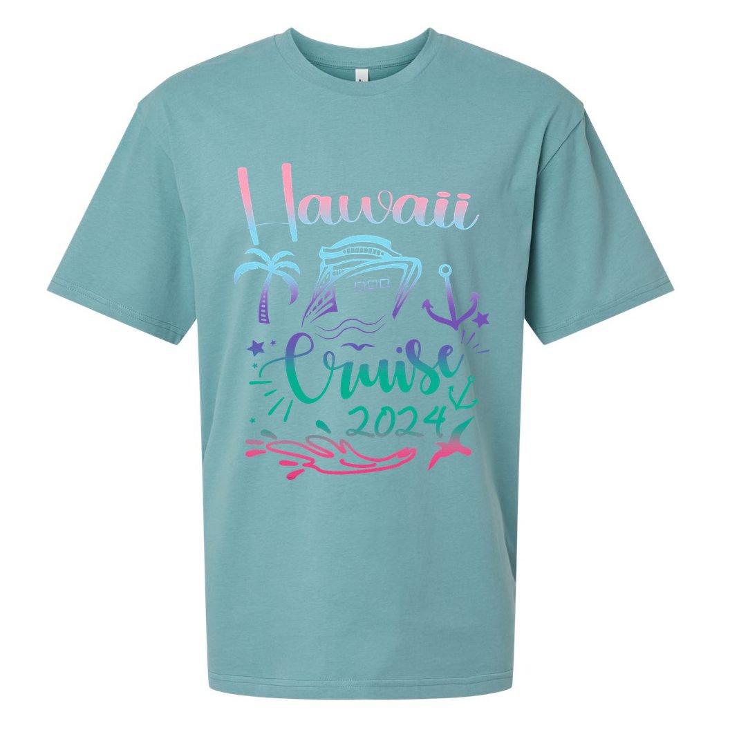 Hawaii Cruise 2024 Family Group Vacation Matching  Sueded Cloud Jersey T-Shirt