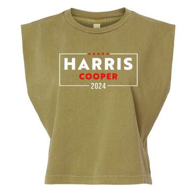 Harris Cooper 2024 Kamala Harris Roy Cooper Democrat Garment-Dyed Women's Muscle Tee