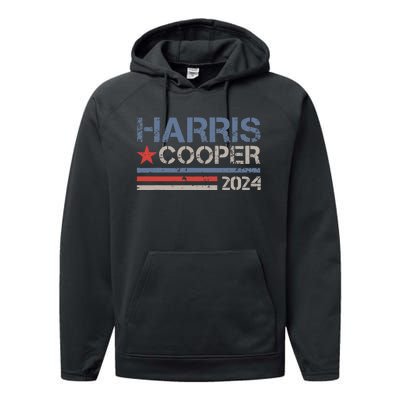 Harris Cooper 2024 For President 2024 Election Performance Fleece Hoodie