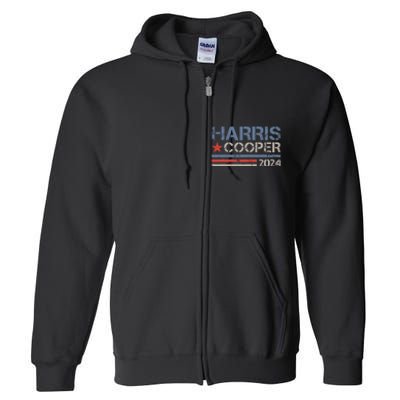 Harris Cooper 2024 For President 2024 Election Full Zip Hoodie