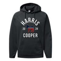 Harris Cooper 2024 Vote Kamala Harris Roy Cooper 24 Rally Performance Fleece Hoodie