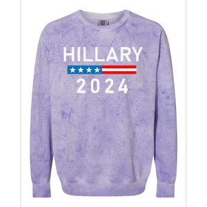 Hillary Clinton 2024  Hillary Clinton for President Colorblast Crewneck Sweatshirt