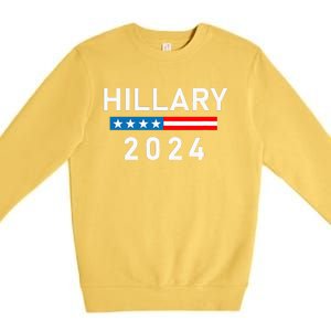 Hillary Clinton 2024  Hillary Clinton for President Premium Crewneck Sweatshirt