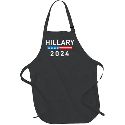 Hillary Clinton 2024  Hillary Clinton for President Full-Length Apron With Pockets