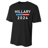 Hillary Clinton 2024  Hillary Clinton for President Performance Sprint T-Shirt