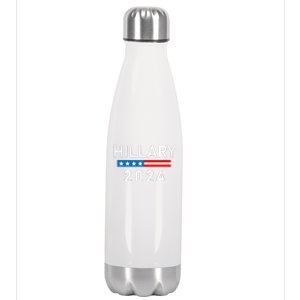 Hillary Clinton 2024  Hillary Clinton for President Stainless Steel Insulated Water Bottle