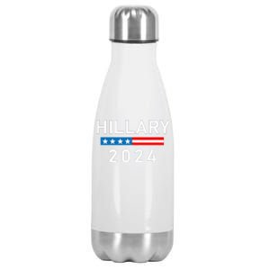 Hillary Clinton 2024  Hillary Clinton for President Stainless Steel Insulated Water Bottle